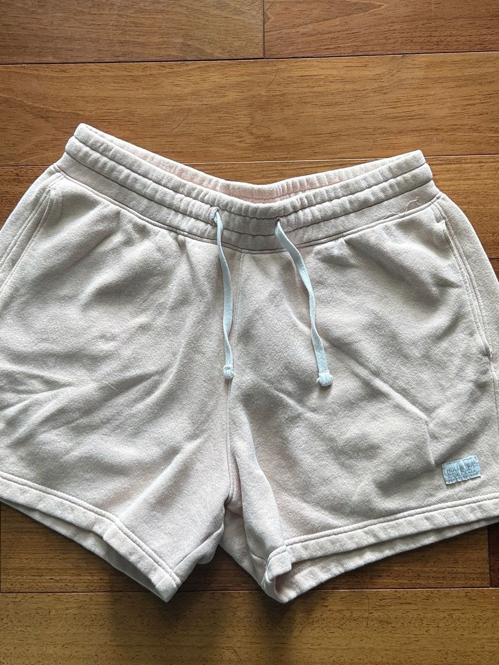 Hollister Casual Light Pink Men’s Drawstring Shorts, small